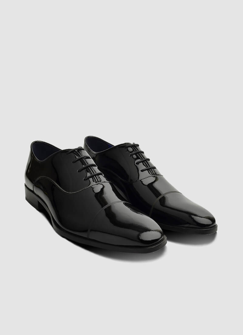 Language Shoes-Men-Oliver Oxford-Premium Leather-Black Colour-Formal Shoe