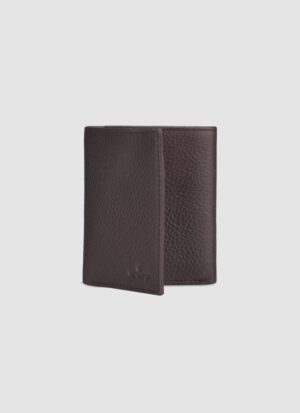Language Shoes-Men-Albert Tri-fold Wallet-Premium Leather-Brown Colour-Leather Accessories