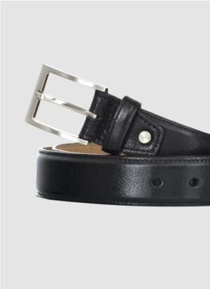 Language Shoes-Men-Travis Belt-Premium Leather-Black Colour-Belt