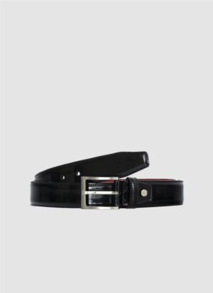Language Shoes-Men-Plimpton Belt-Premium Leather-Black Colour-Belt
