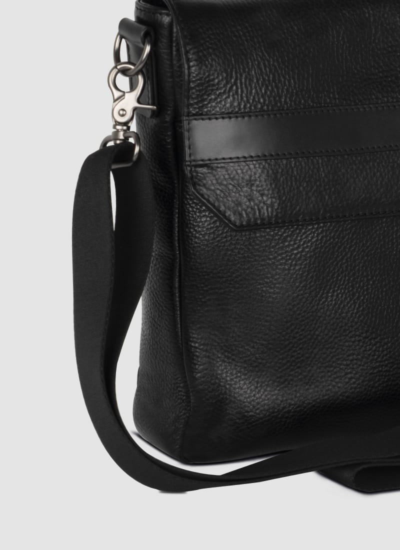 Language Shoes-Men-Seth Cross Body-Premium Leather-Black Colour-Leather Accessories