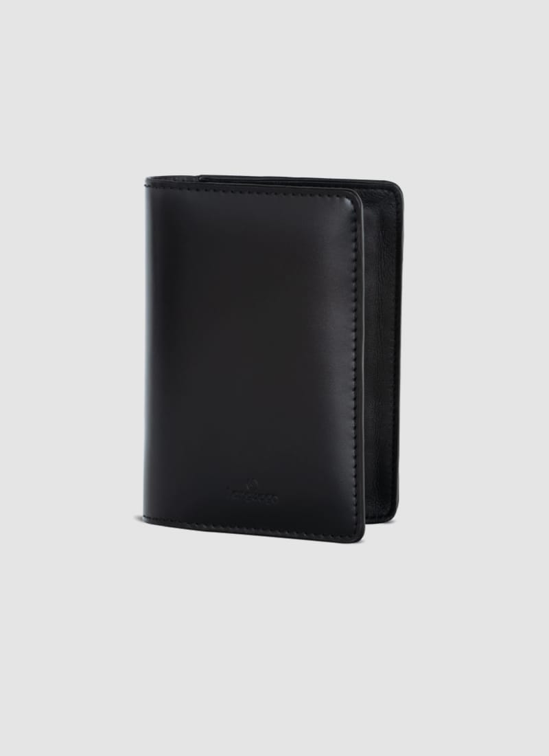 Language Shoes-Men-Pharrel Passport Holder-Premium Leather-Black Colour-Leather Accessories