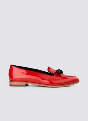 Language Shoes-Women-Urania Loafer-Premium Leather-Red Colour-Formal Shoe