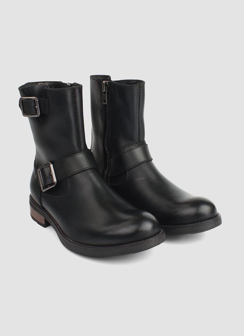 Language Shoes-Men-Kiera Boot-Premium Leather-Black Colour-Boot